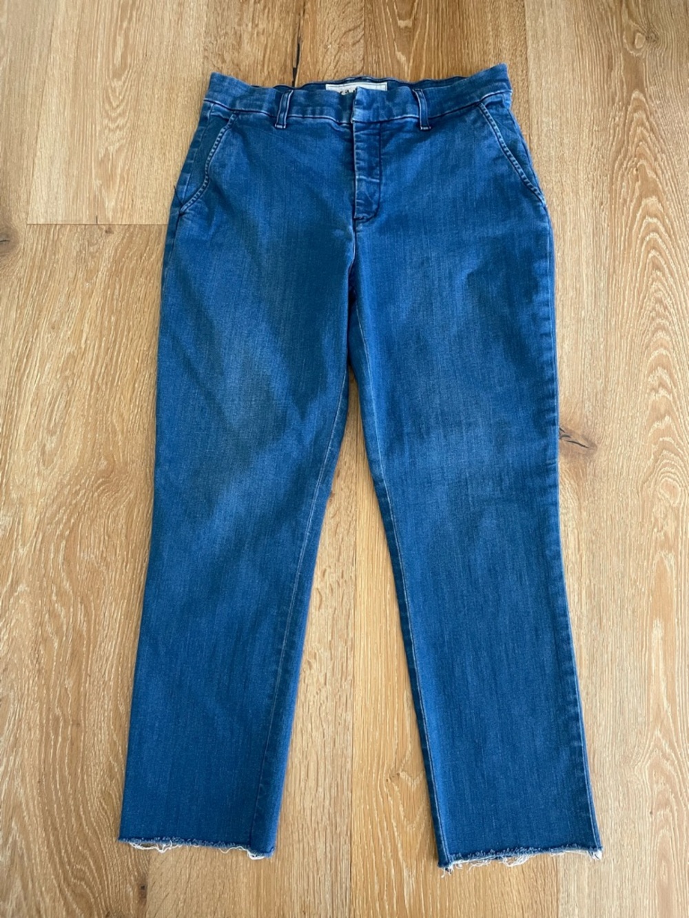Frank & Eileen Wicklow The Italian Chino Blue Denim Size 8 Made USA - Picture 11 of 11
